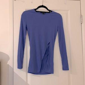Forever 21 slit at waist long sleeve top